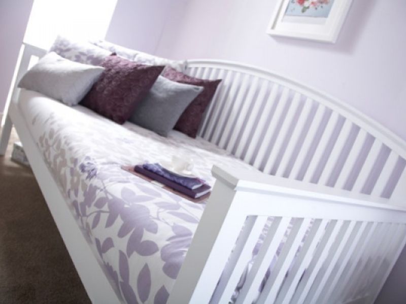 GFW Madrid 3ft Single White Wooden Day Bed