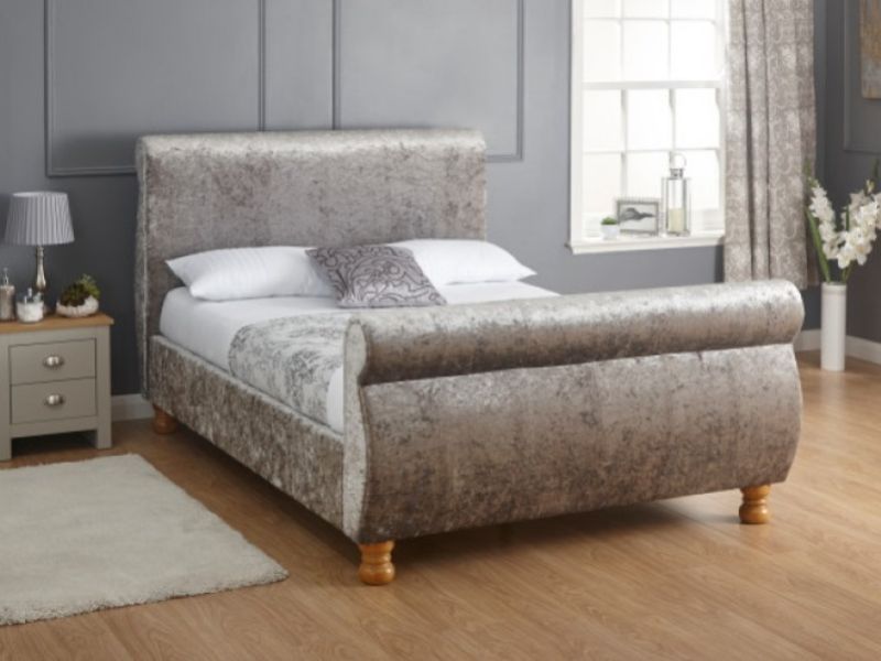 GFW Chicago 4ft6 Double Crushed Velvet Bed Frame