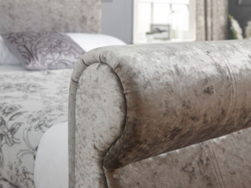 GFW Chicago 5ft Kingsize Crushed Velvet Bed Frame