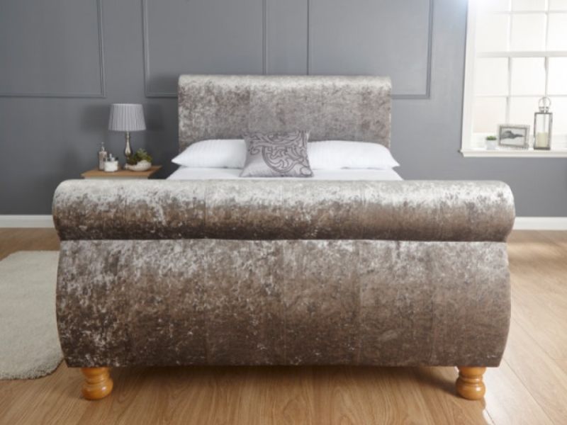 GFW Chicago 5ft Kingsize Crushed Velvet Bed Frame