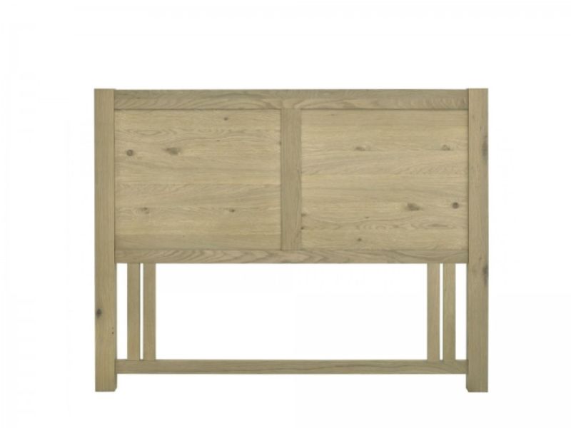 Bentley Designs Turin Aged Oak 4ft6 Double Wooden Panel Headboard