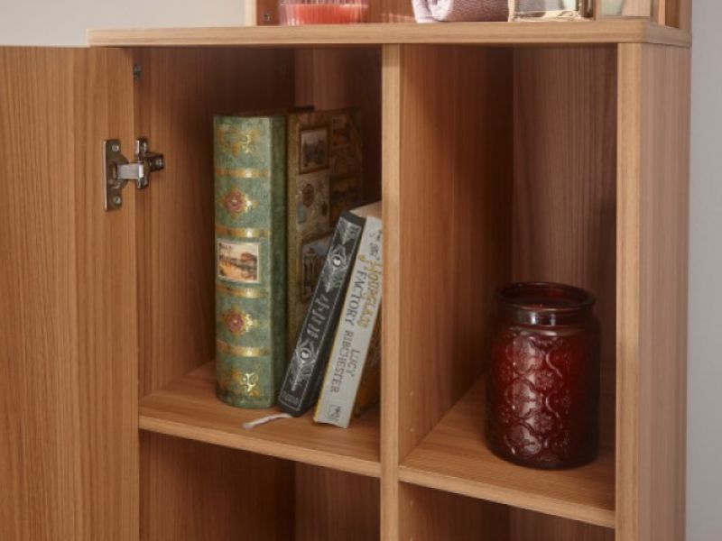 GFW Aspen Oak Finish Dressing Table And Mirror