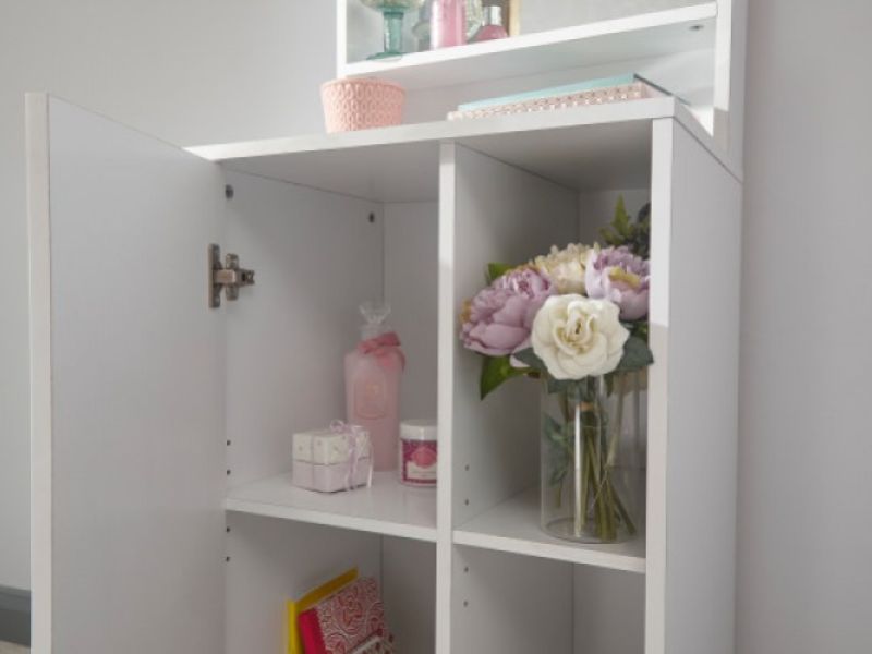 GFW Aspen Dressing Table And Mirror In White