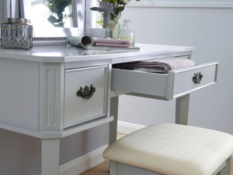 GFW Bella Dressing Table Set In Grey