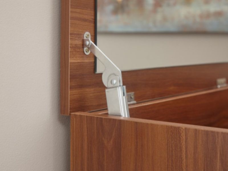 GFW Compact Dressing Table And Stool In Walnut