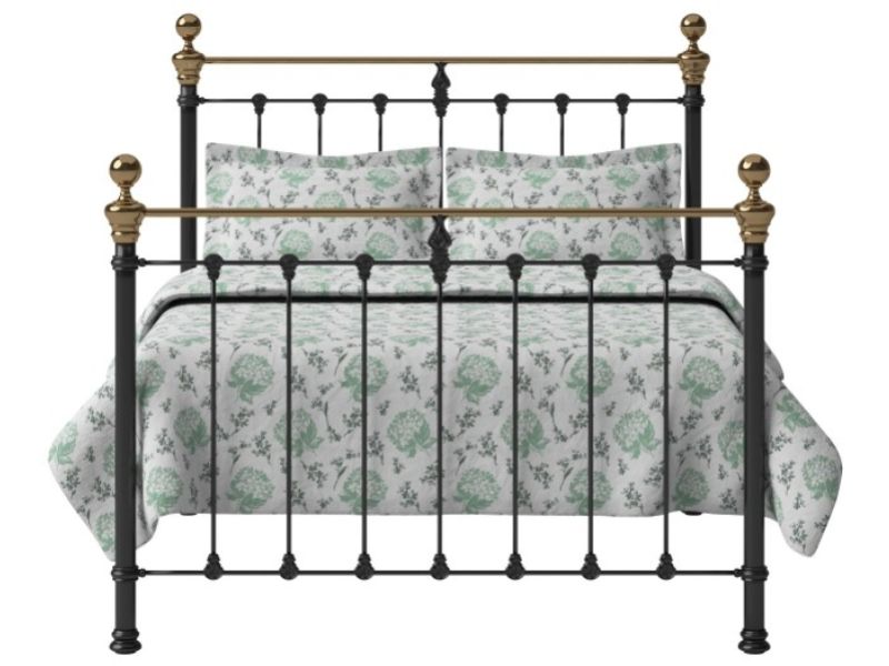 Obc Hamilton 5ft Kingsize Satin Black Metal Bed Frame By Original Bedstead Company Obc Hamilton 5ft Kingsize Satin Black, Cast Iron King Size Bed Frame