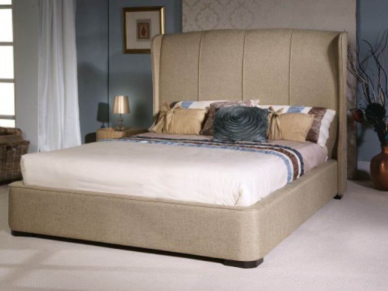 Limelight Cassini 4ft6 Double Oatmeal Fabric Bed Frame
