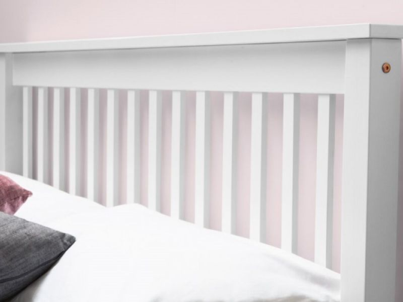 Sleep Design Adlington 4ft6 Double White Wooden Bed Frame
