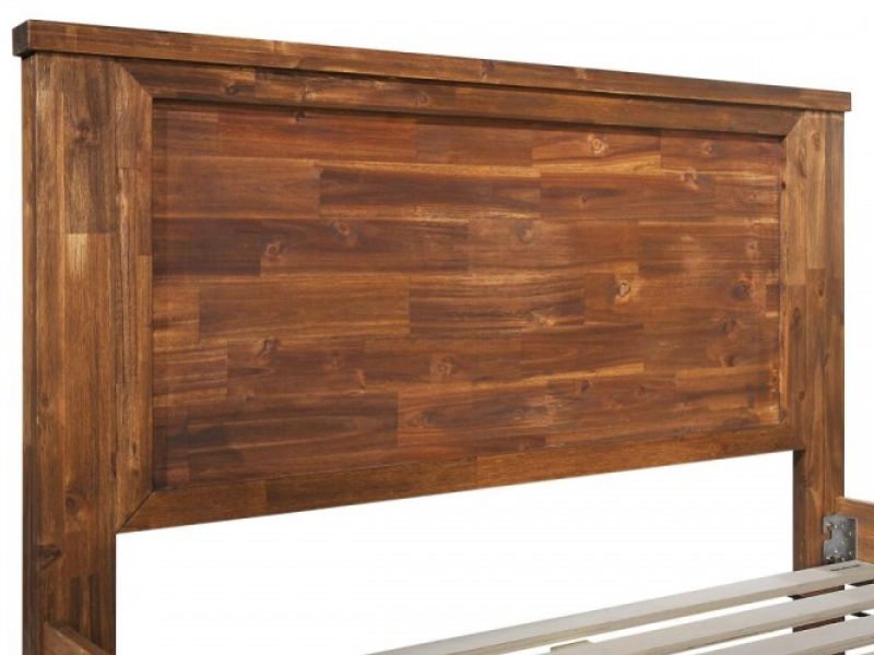 Sleep Design Plumley 5ft Kingsize Caramel Wooden Bed Frame