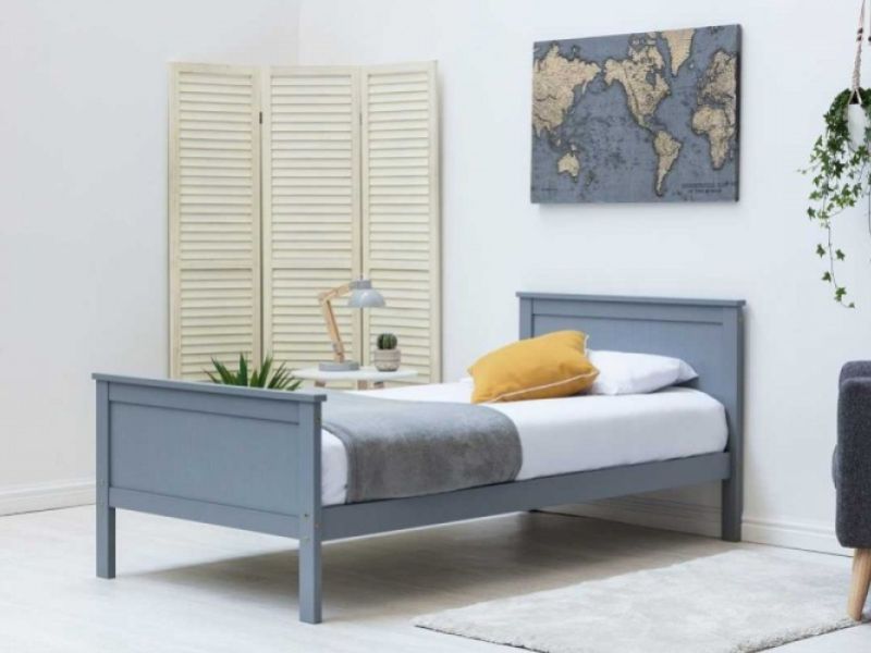 Sleep Design Tabley 3ft Single Grey Wooden Bed Frame