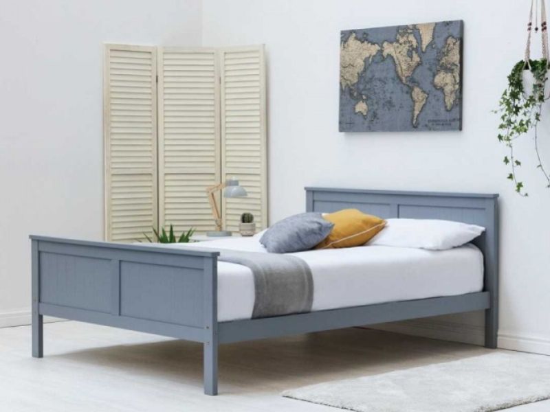 Sleep Design Tabley 4ft6 Double Grey Wooden Bed Frame