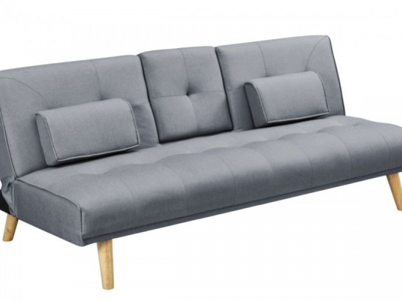 Sleep Design Brooklyn Charcoal Fabric Sofa Bed