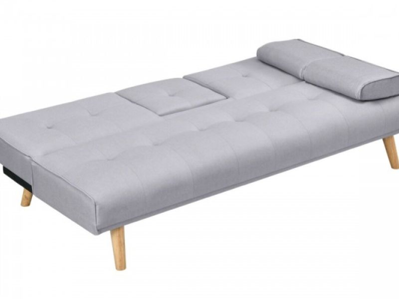 Sleep Design Brooklyn Grey Fabric Sofa Bed