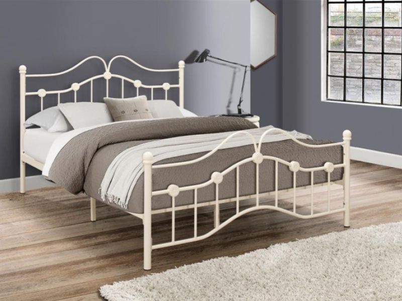 Birlea Canterbury 3ft Single Cream Metal Bed Frame