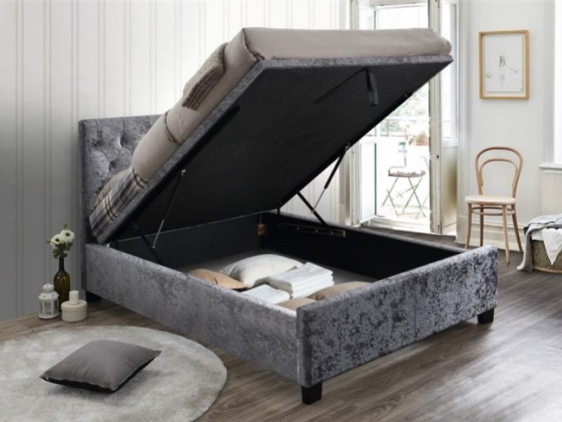 Birlea Cologne 5ft Kingsize Steel Fabric Ottoman Bed Frame
