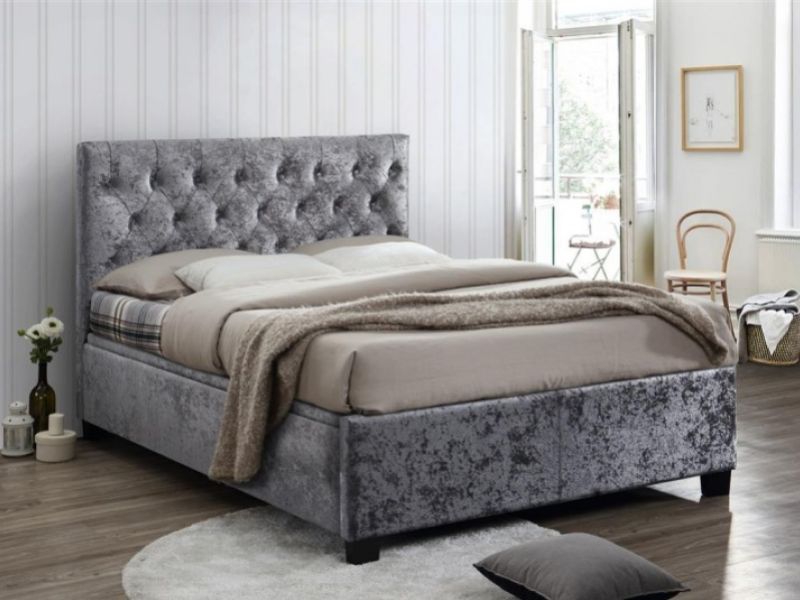 Birlea Cologne 5ft Kingsize Steel Fabric Ottoman Bed Frame