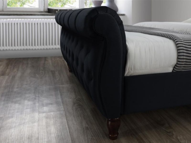 Birlea Colorado 5ft Kingsize Black Fabric Bed Frame