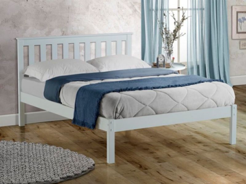 Birlea Denver 4ft6 Double White Wooden Bed Frame