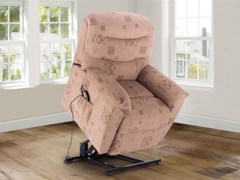 Birlea Regency Wheat Fabric Rise And Recline Chair