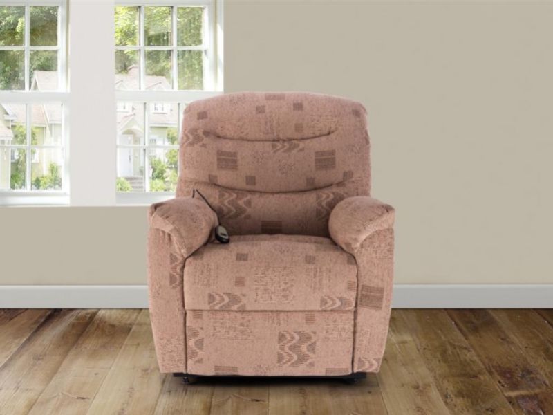 Birlea Regency Wheat Fabric Rise And Recline Chair