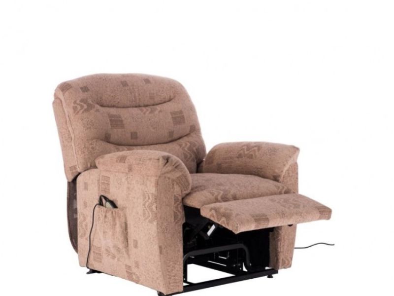 Birlea Regency Wheat Fabric Rise And Recline Chair