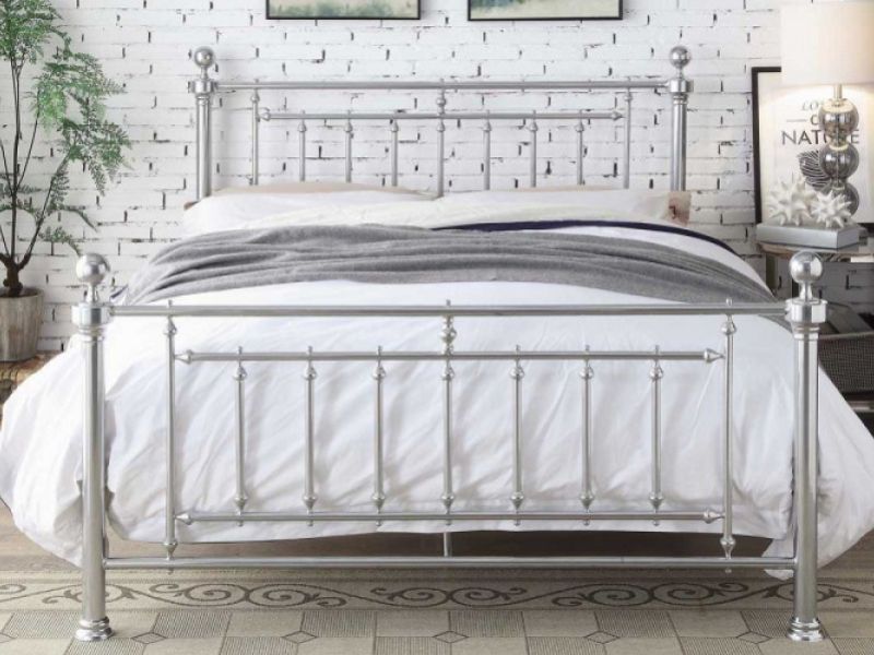 Sleep Design Cobham 5ft Kingsize Chrome Metal Bed Frame