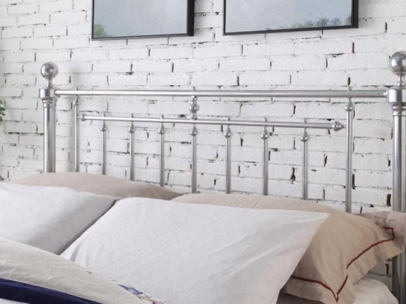 Sleep Design Cobham 4ft6 Double Chrome Metal Bed Frame