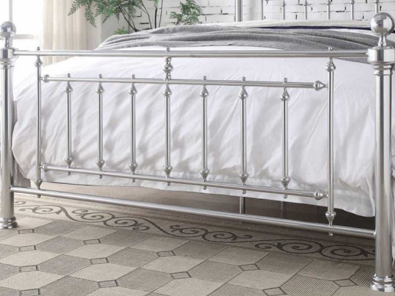 Sleep Design Cobham 4ft6 Double Chrome Metal Bed Frame