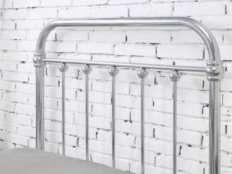 Sleep Design Esher 3ft Single Chrome Metal Bed Frame