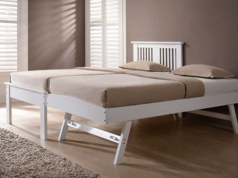 Sleep Design Malpas White Wooden Guest Bed