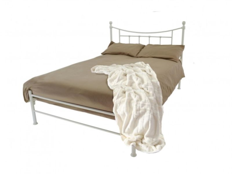 Metal Beds Bristol 5ft Kingsize Ivory Metal Bed Frame