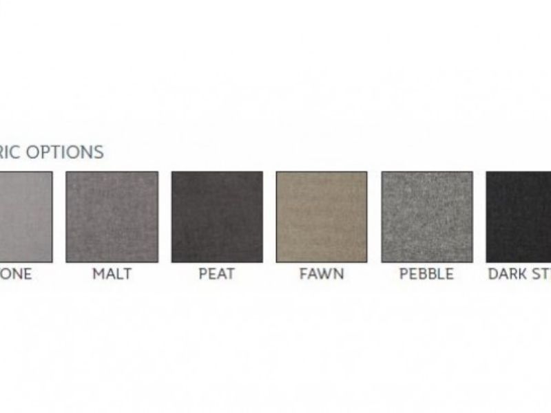 Sealy Messina 5ft Kingsize Fabric Headboard (Choice Of Colours)