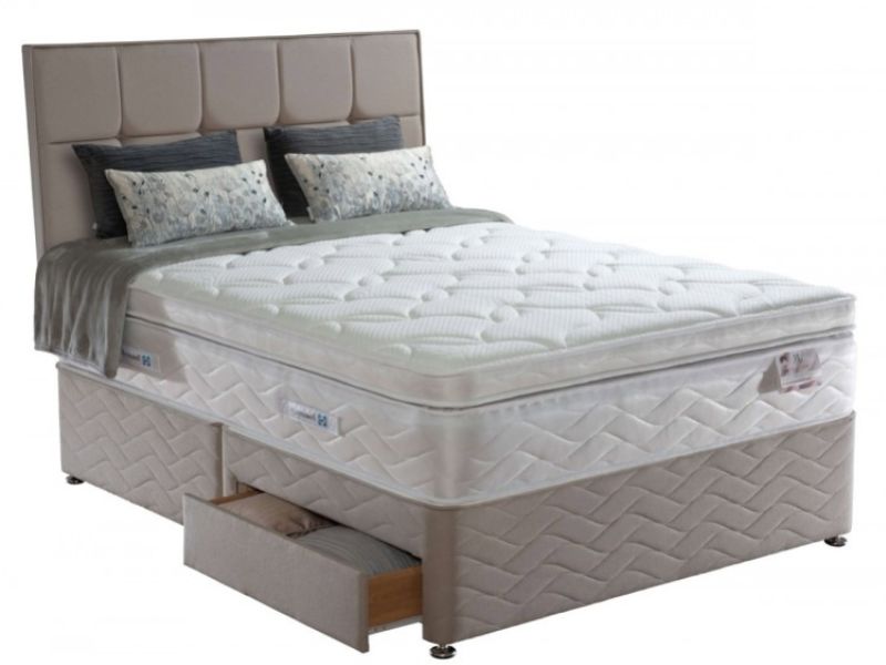 Sealy Palatine Latex 2500 Pocket 4ft6 Double Divan Bed