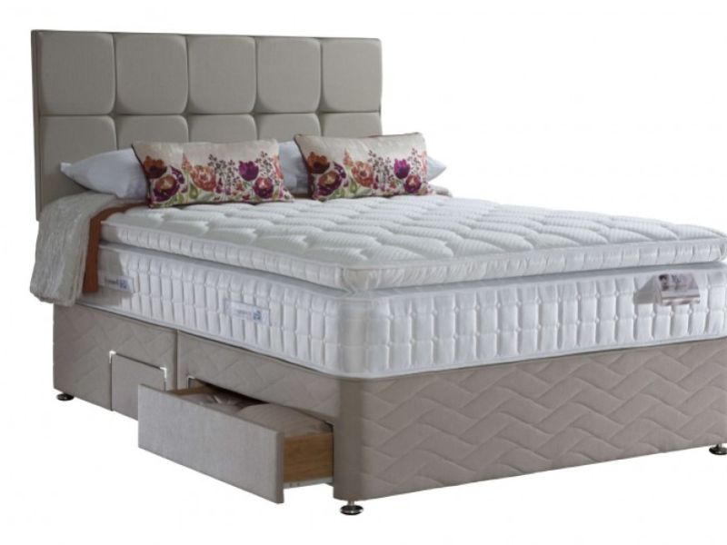 Sealy Juliana Latex 2100 Pocket 4ft6 Double Divan Bed