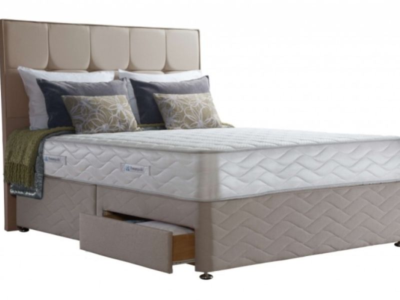 Sealy Pearl Deluxe 3ft Single Divan Bed