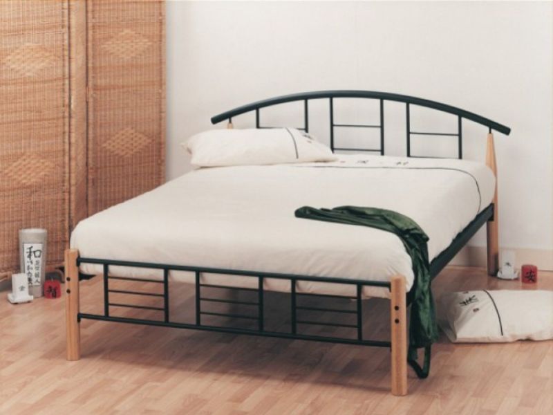 Limelight Neon 4ft6 Double Black Metal Bed Frame