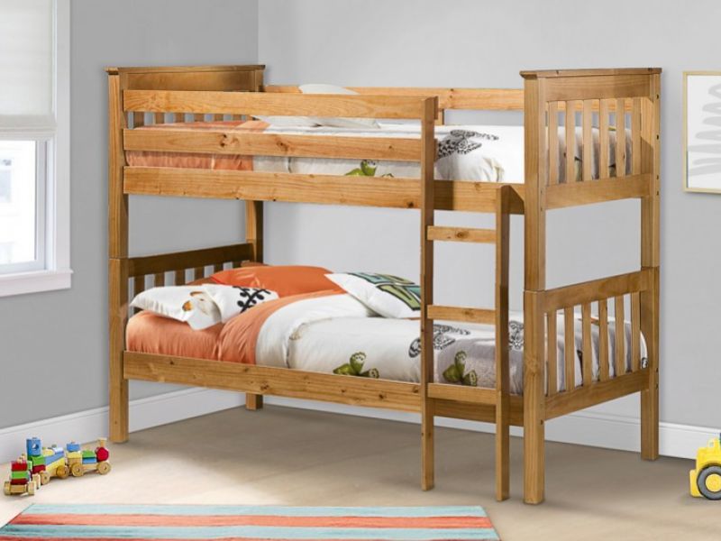 Birlea Portland 3ft Single Wooden Pine Bunk Bed