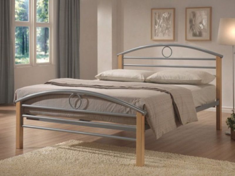 Limelight Pegasus 4ft6 Double Silver Metal Bed Frame