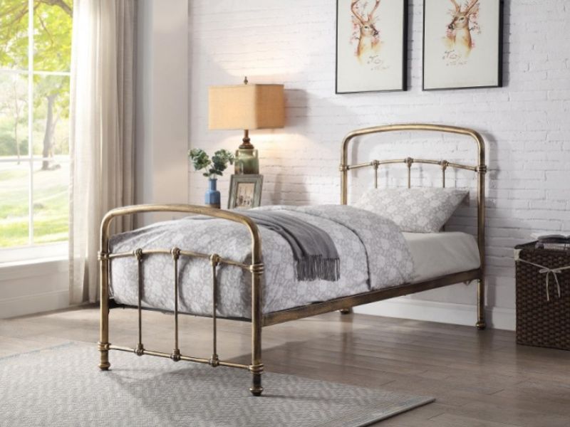 Flintshire Mostyn 3ft Single Metal Bed, Antique Metal Bed Frames