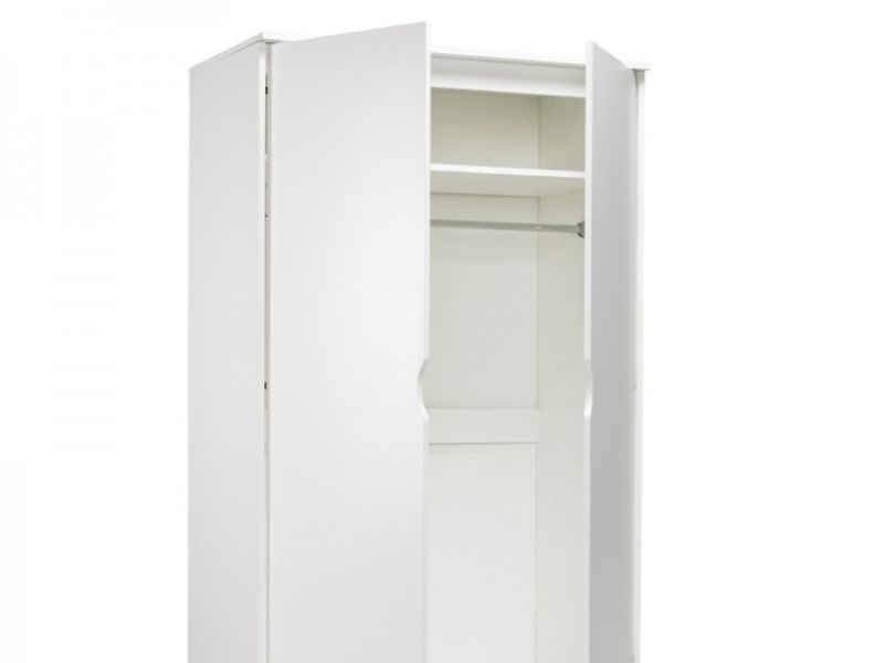 LPD Stockholm 2 Door Wardrobe In White And Oak