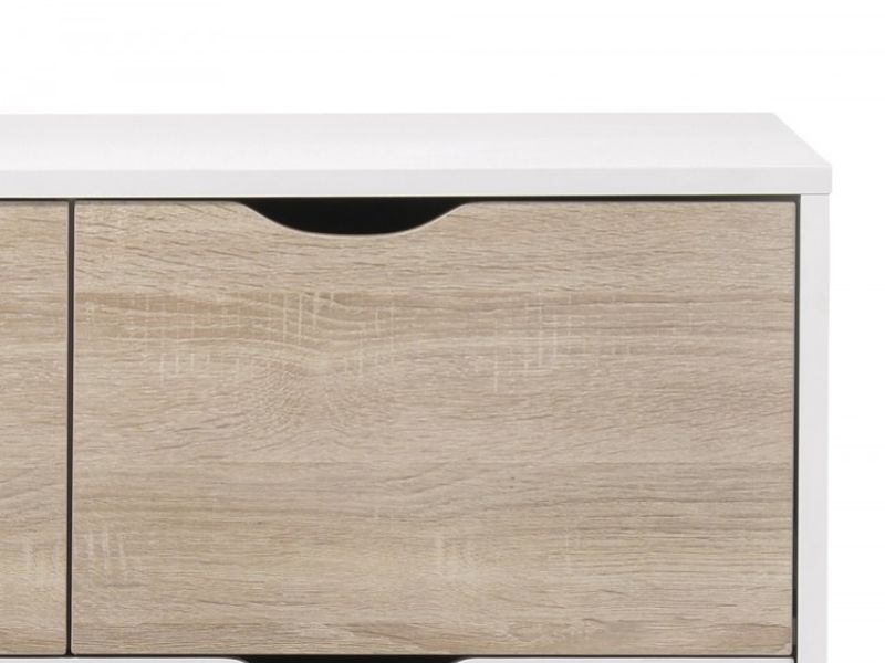 LPD Stockholm 2 Plus 2 Drawer Chest In White And Oak