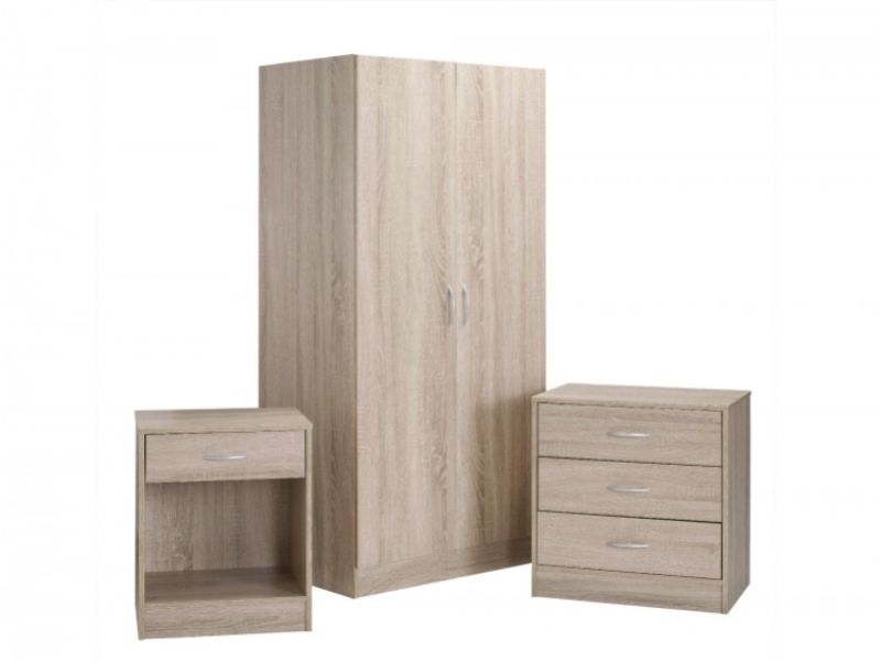 LPD Delta Bedroom Furniture Set In Oak Finish