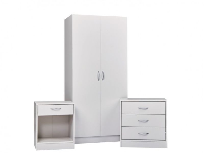 LPD Delta Bedroom Furniture Set In White