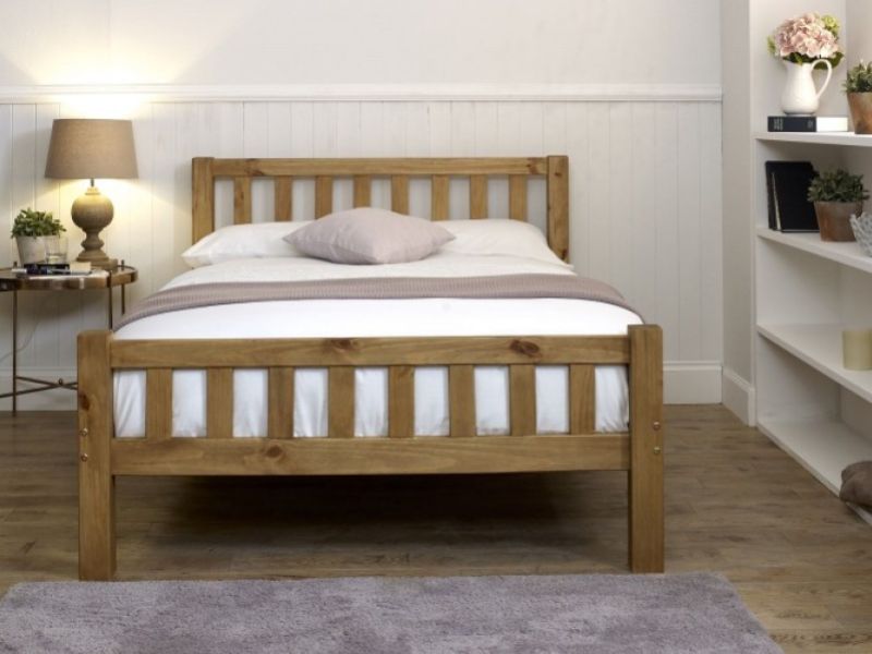 Limelight Astro 4ft Small Double Pine Wooden Bed Frame