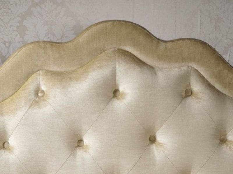 Limelight Vega 5ft Kingsize Gold Velvet Fabric Bed Frame