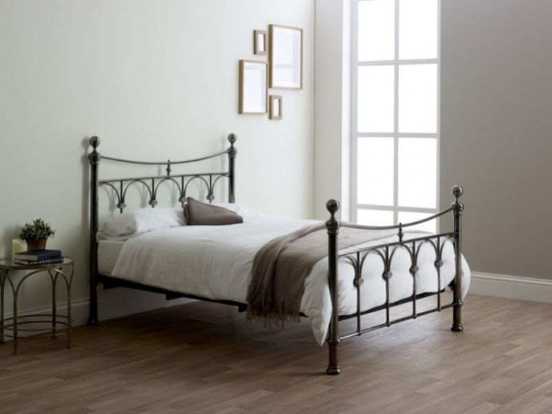 Limelight Gamma 6ft Super Kingsize Nickel Metal Bed Frame