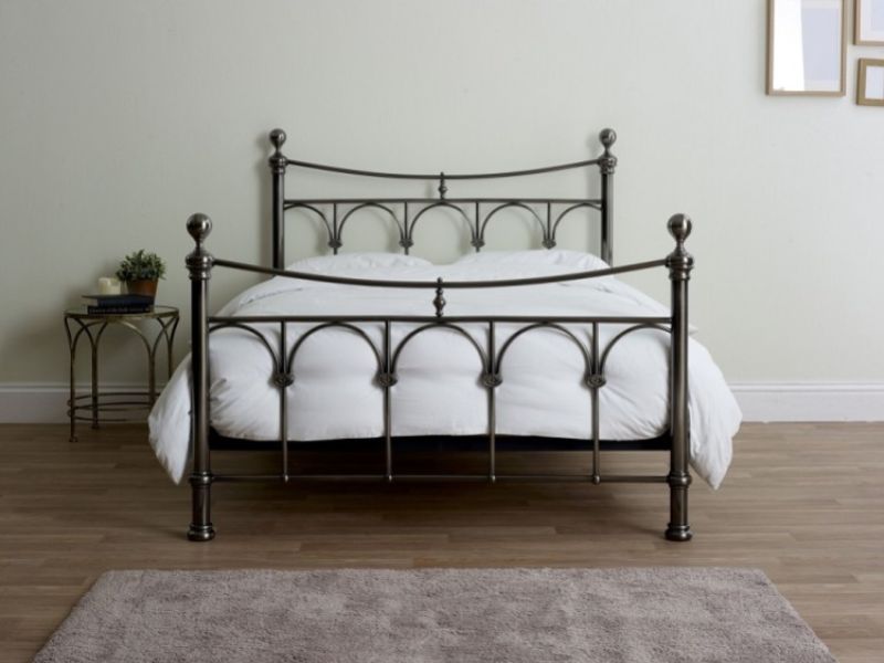 Limelight Gamma 6ft Super Kingsize Nickel Metal Bed Frame