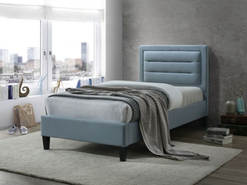 Small double bed blue deals