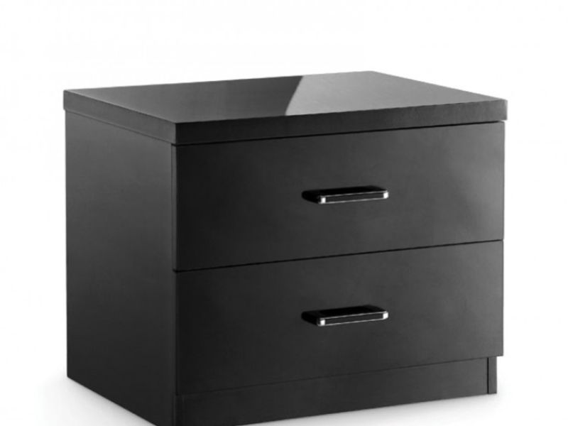 LPD Novello Bedside In Black Gloss