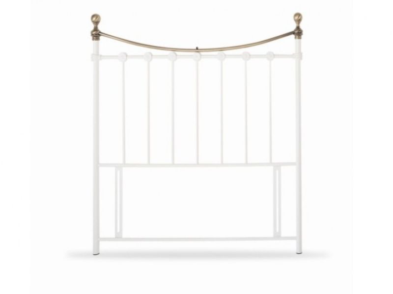 Limelight Corona 3ft Single White Metal Headboard